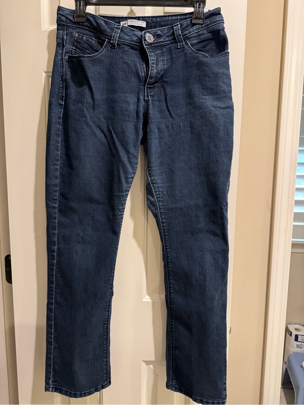 Lee Women’s  Straight Jeans in Deep Indigo
